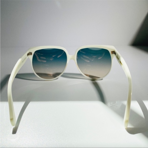 CELINEoff white frame gradient lens square sunglasses - Picture 10 of 11